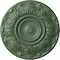 Ekena Millwork Whitman Ceiling Medallion (For Canopies up to 3 3/4"), Hand-Painted Athenian Green, 13"OD x 1 3/8"P CM13WHAGF - alternate 1